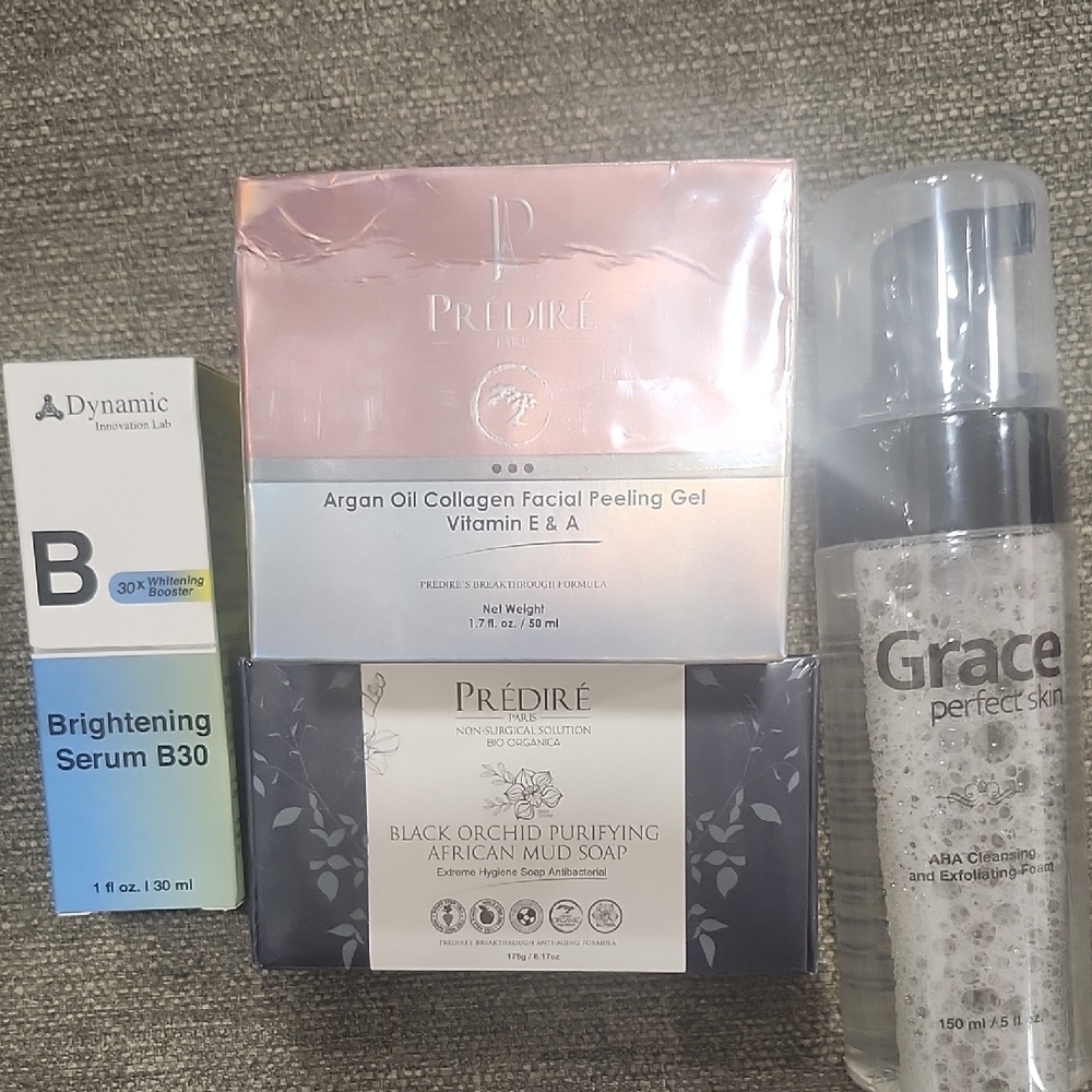 Predire Skincare Set with Brightening Serum and Facial Peeling Gel